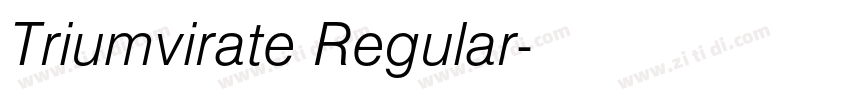 Triumvirate Regular字体转换 Triumvirate Regular字体转换